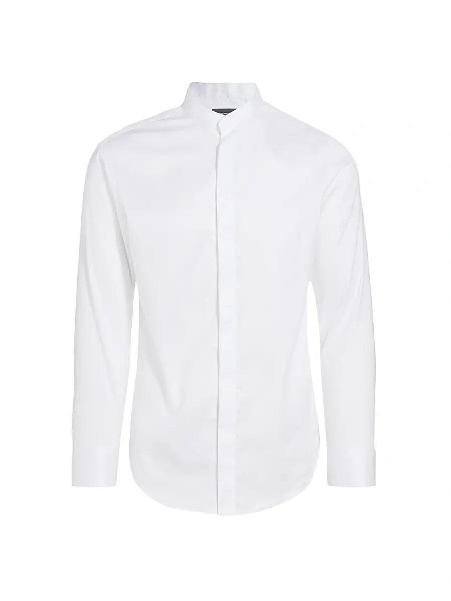 Emporio Armani Men's Ceremony Dress Shirt - White - Size 18.5 | Image 1 Emporio Armani Men's Ceremony Dress Shirt - White - Size 18.5 | Image 1