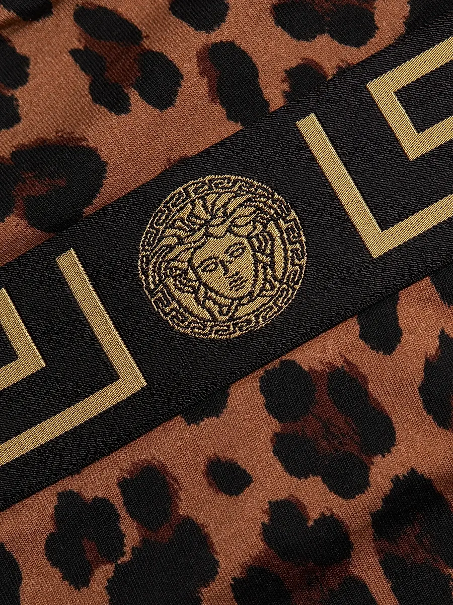 Versace Women's Topeka Bi-Stretch Leopard Underwear - Chestnut Gold | Thumbnail 6 Versace Women's Topeka Bi-Stretch Leopard Underwear - Chestnut Gold | Thumbnail 6