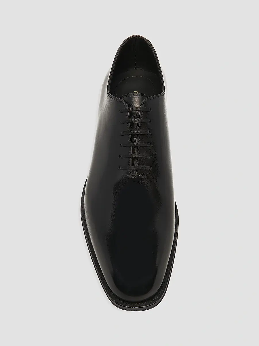 Tom Ford Men's Burnished Leather Lace-Up Oxfords | Thumbnail 5 Tom Ford Men's Burnished Leather Lace-Up Oxfords | Thumbnail 5