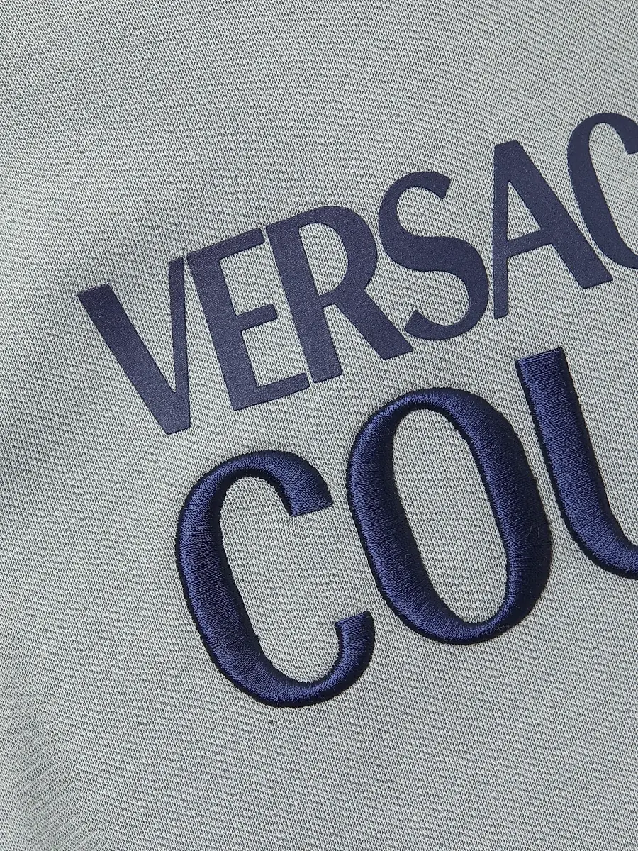 Versace Jeans Couture Men's Logo Cotton Hoodie | Thumbnail 6 Versace Jeans Couture Men's Logo Cotton Hoodie | Thumbnail 6