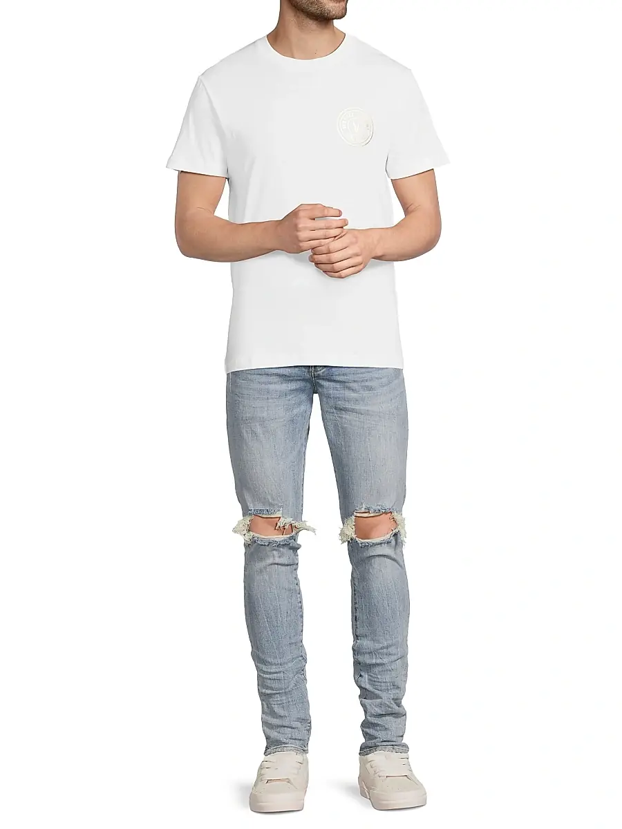 Versace Jeans Couture Men's Logo Cotton T-Shirt | Thumbnail 2