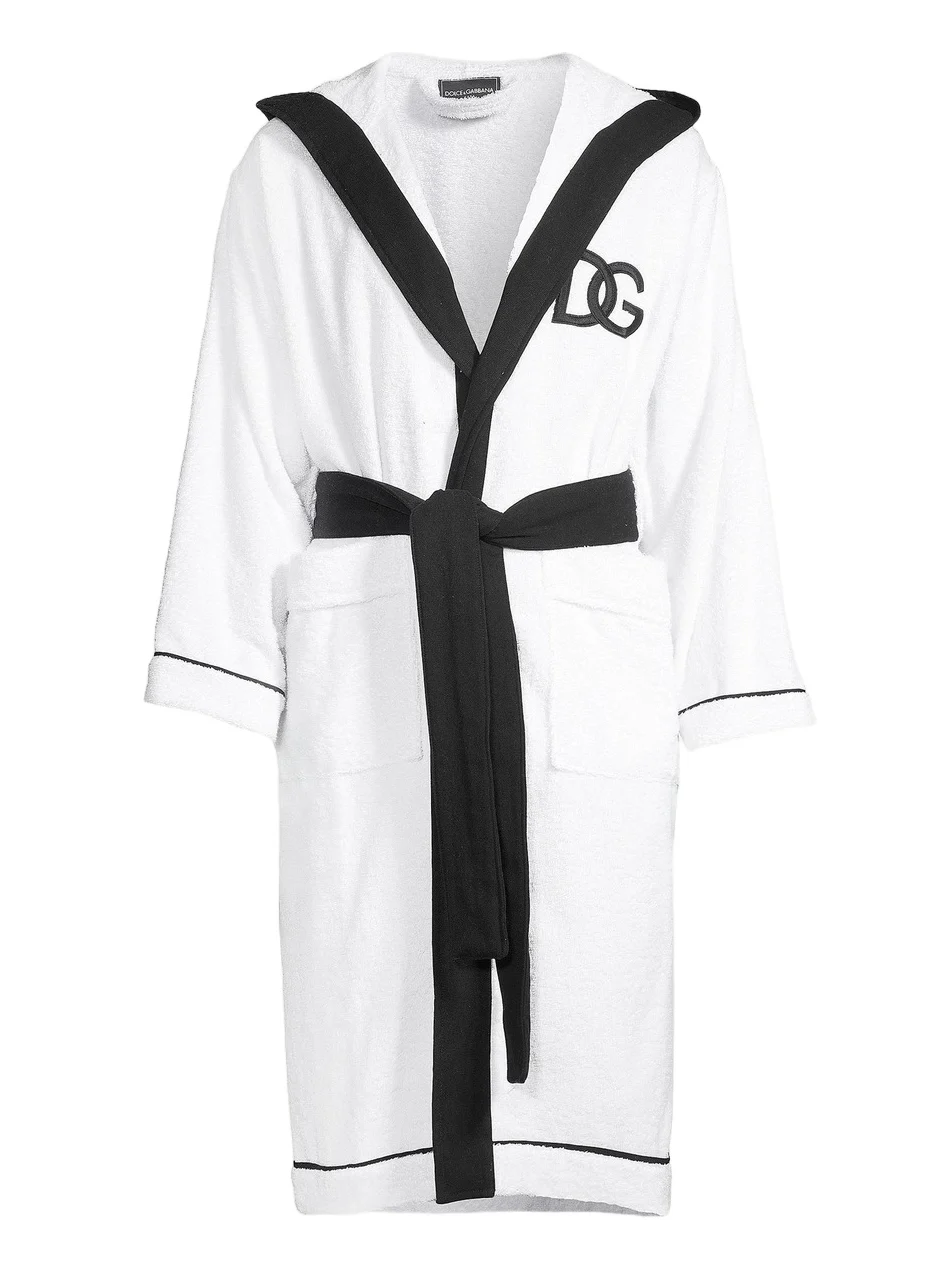 Men's Logo Embroidered Bathrobe Men's Logo Embroidered Bathrobe