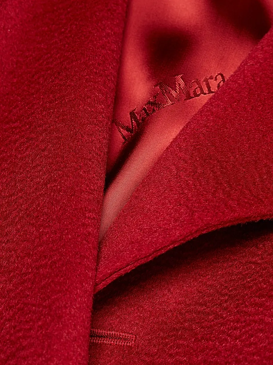 Max Mara Women's Manuela Icon Camel Hair Wool Wrap Coat - Red | Thumbnail 7 Max Mara Women's Manuela Icon Camel Hair Wool Wrap Coat - Red | Thumbnail 7