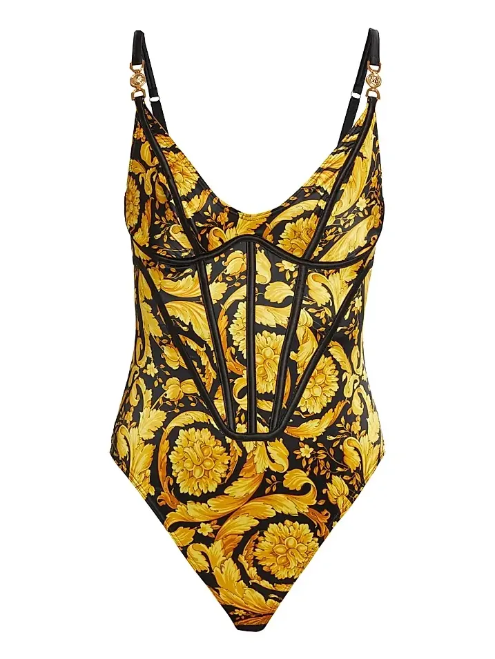 Women's 92' Barocco Print Bodysuit Women's 92' Barocco Print Bodysuit