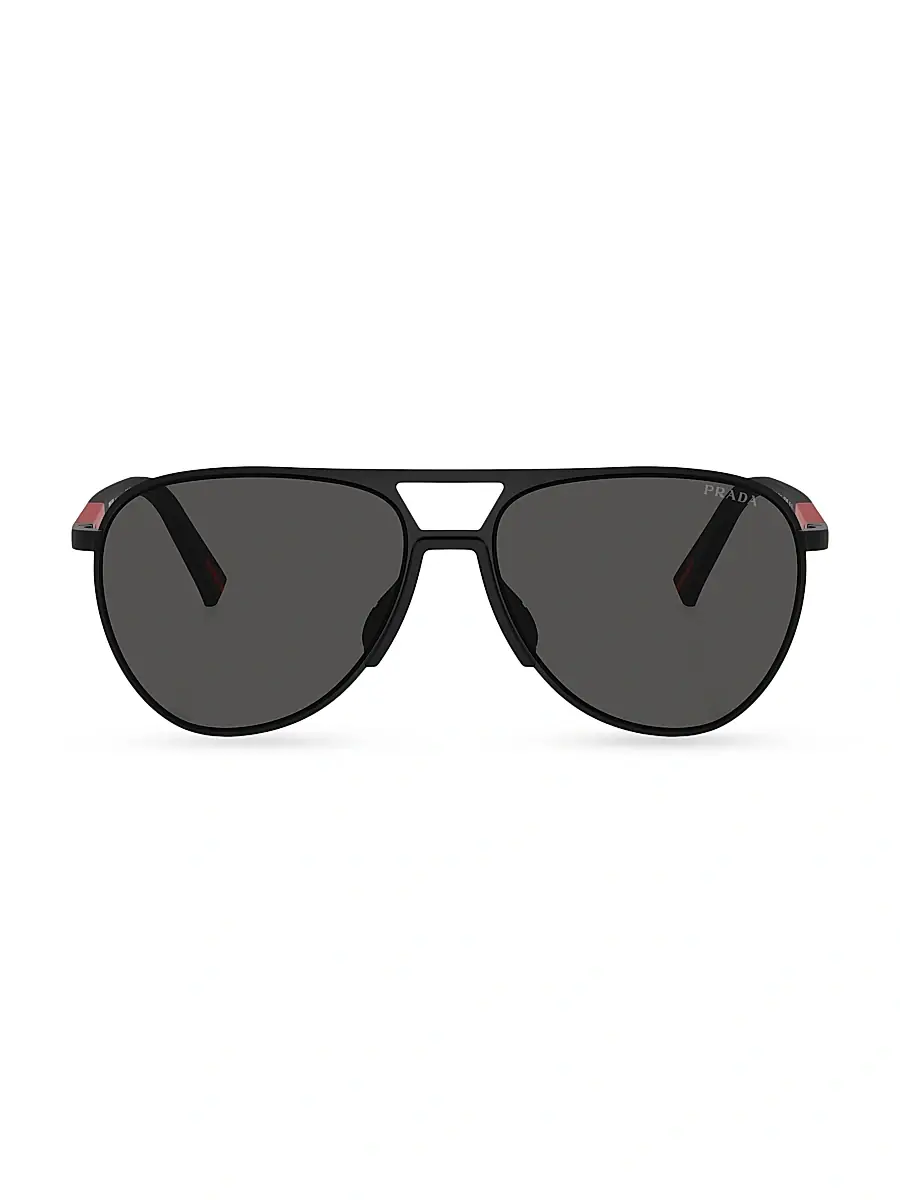 Prada Linea Rossa Men's PS 53ZS 59MM Aviator Sunglasses | Thumbnail 2 Prada Linea Rossa Men's PS 53ZS 59MM Aviator Sunglasses | Thumbnail 2