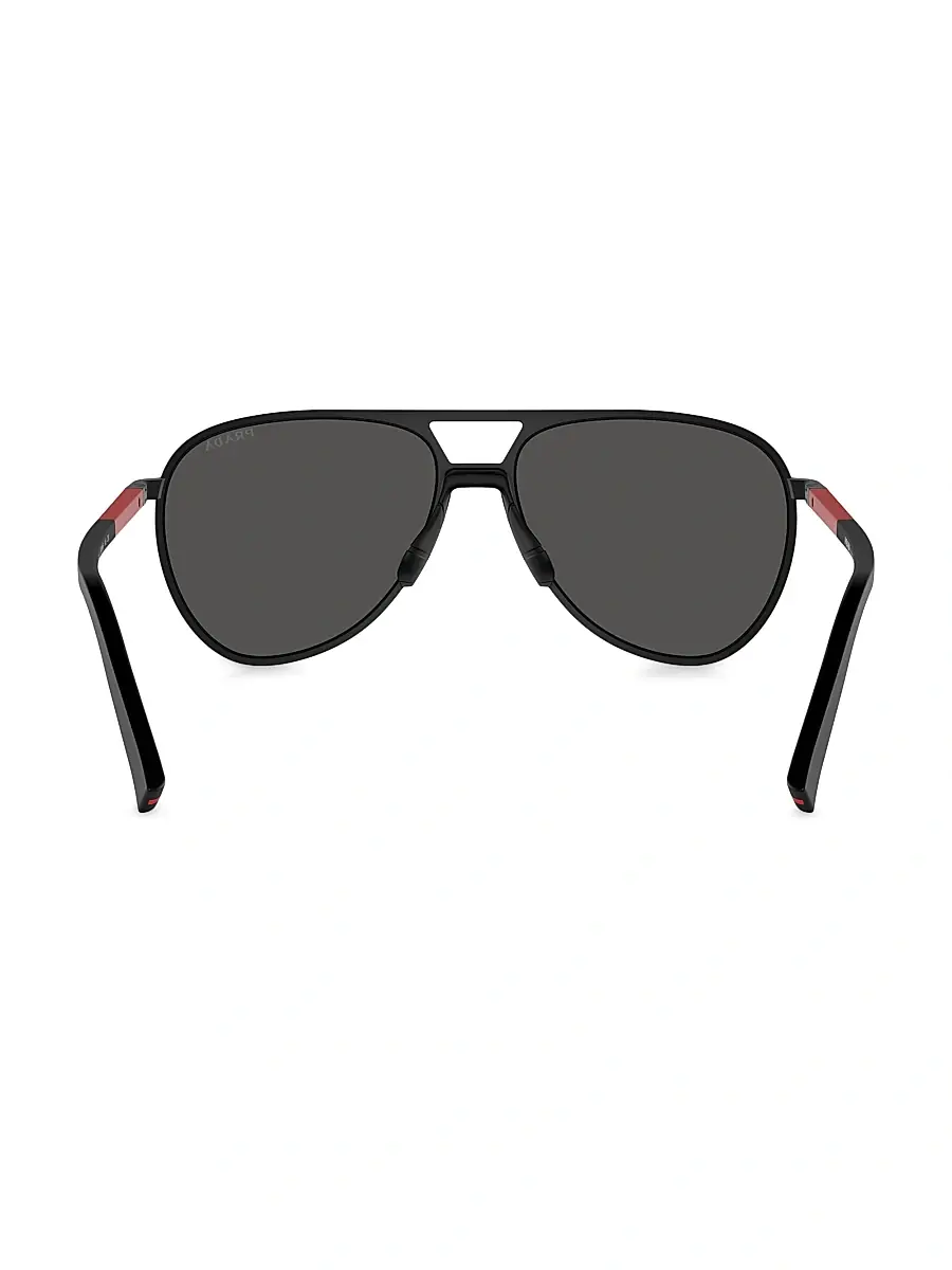 Prada Linea Rossa Men's PS 53ZS 59MM Aviator Sunglasses | Thumbnail 4 Prada Linea Rossa Men's PS 53ZS 59MM Aviator Sunglasses | Thumbnail 4