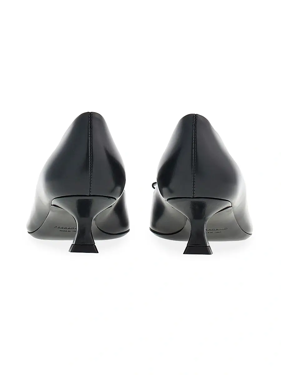 Ferragamo Women's Zelma 40MM Leather Pumps | Thumbnail 3