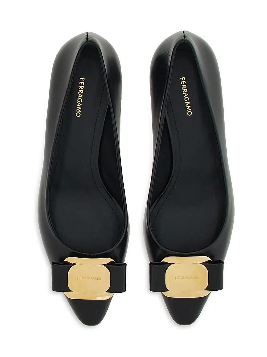 Ferragamo Women's Zelma 40MM Leather Pumps | Thumbnail 4