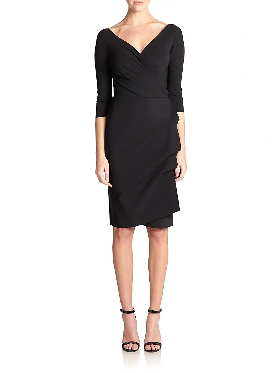 Chiara Boni La Petite Robe Women's Florian Side Ruffle Dress | Thumbnail 2 Chiara Boni La Petite Robe Women's Florian Side Ruffle Dress | Thumbnail 2