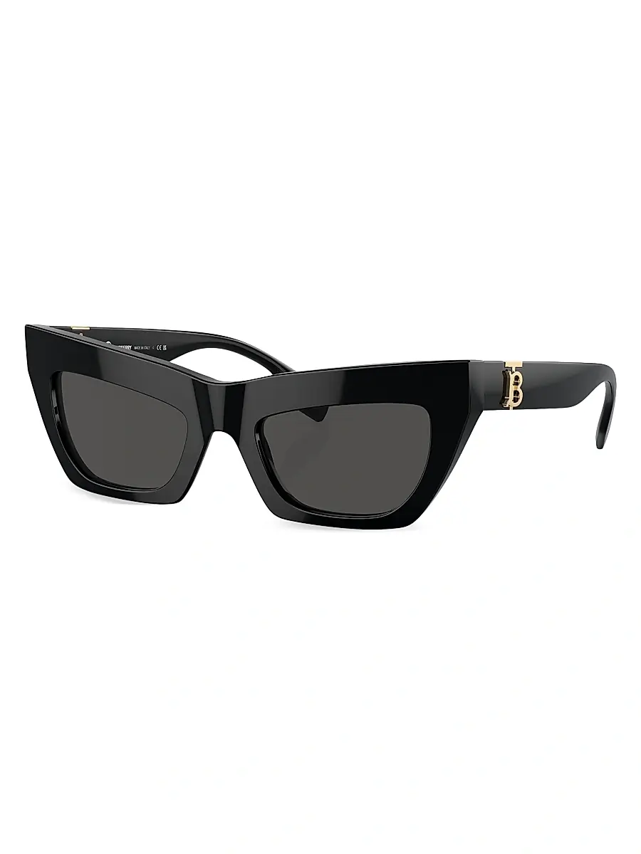 Burberry Women's 51MM Cat-Eye Sunglasses - Black | Thumbnail 2 Burberry Women's 51MM Cat-Eye Sunglasses - Black | Thumbnail 2