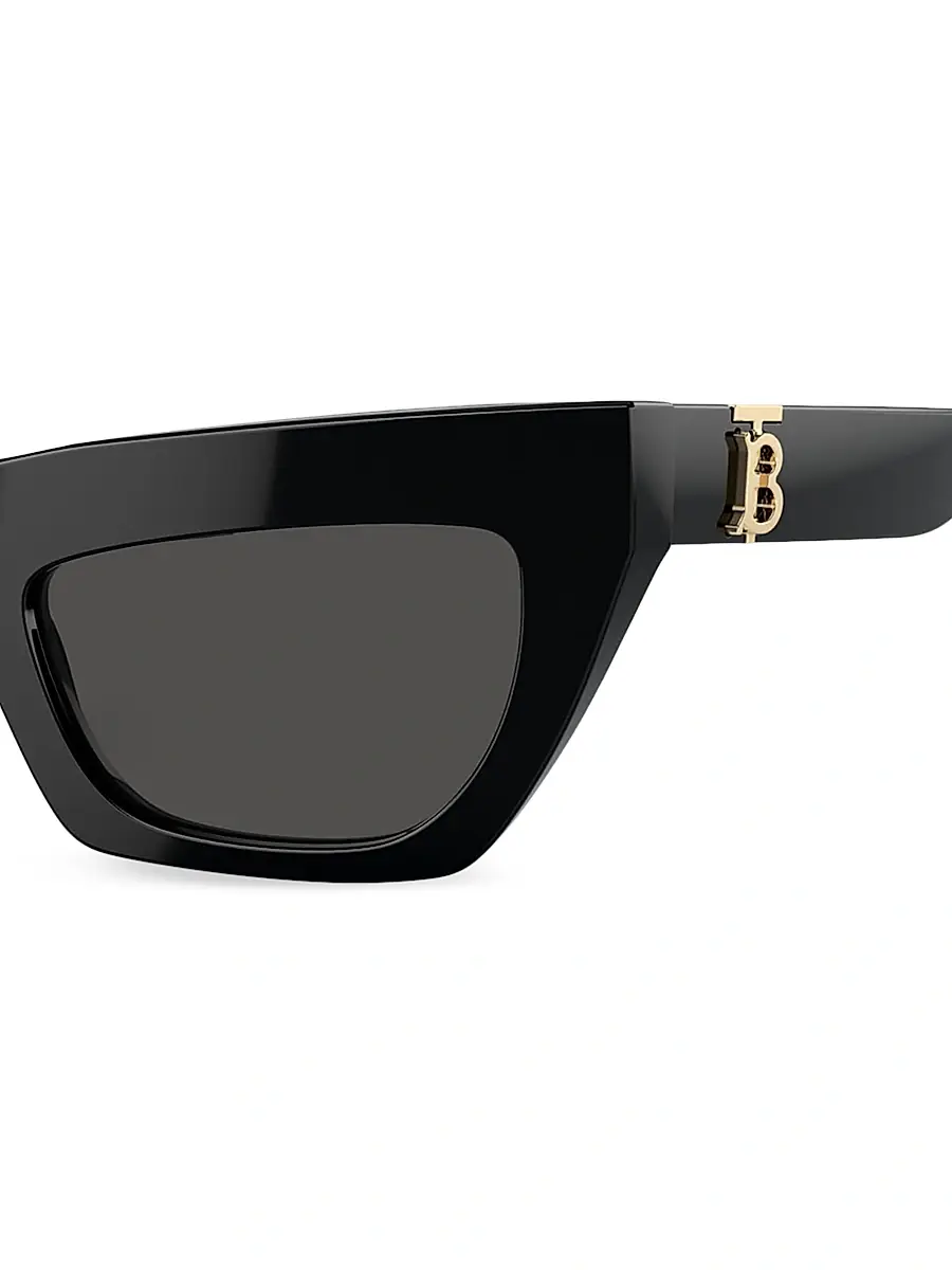 Burberry Women's 51MM Cat-Eye Sunglasses - Black | Thumbnail 3 Burberry Women's 51MM Cat-Eye Sunglasses - Black | Thumbnail 3