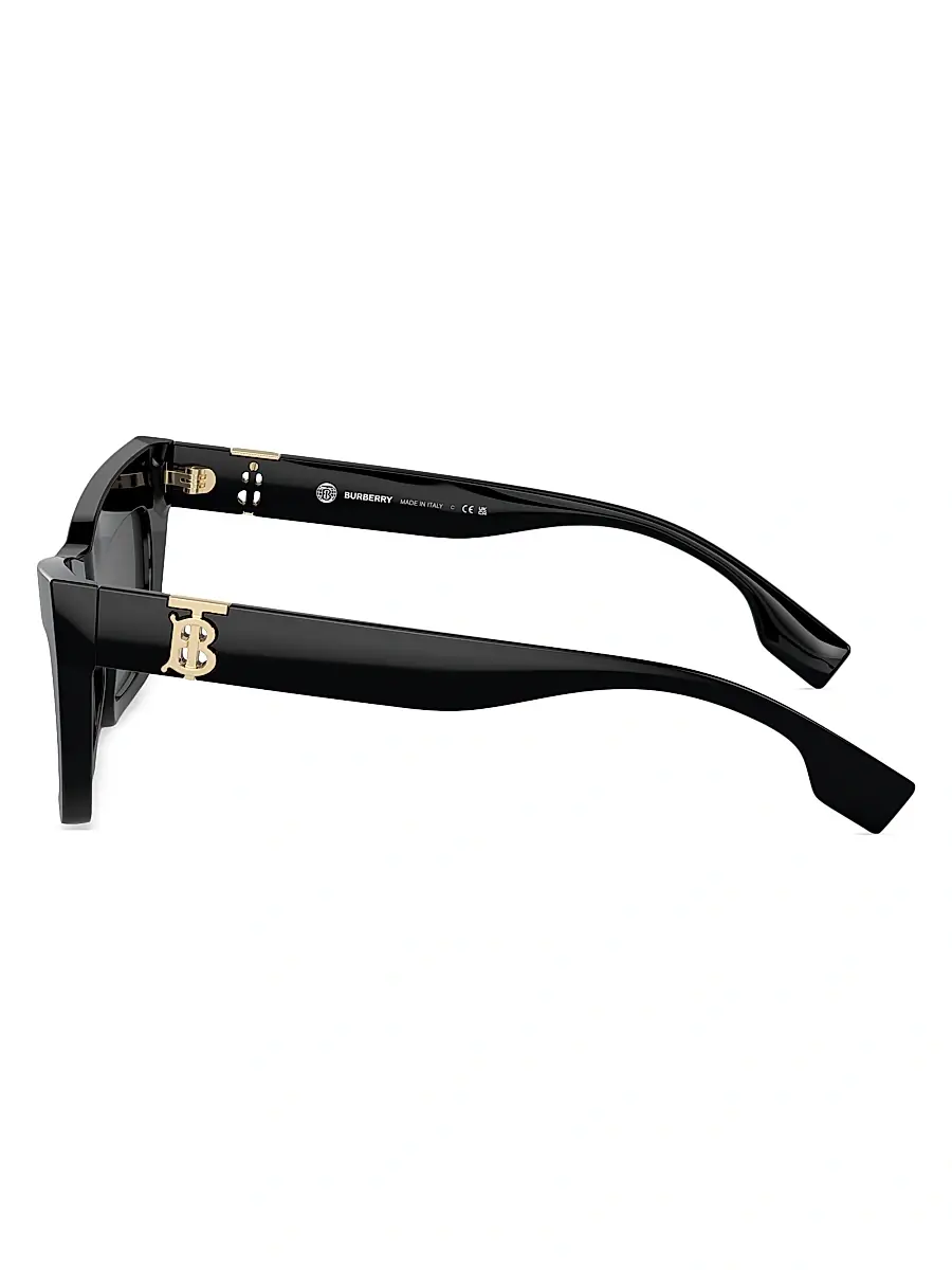 Burberry Women's 51MM Cat-Eye Sunglasses - Black | Thumbnail 4 Burberry Women's 51MM Cat-Eye Sunglasses - Black | Thumbnail 4