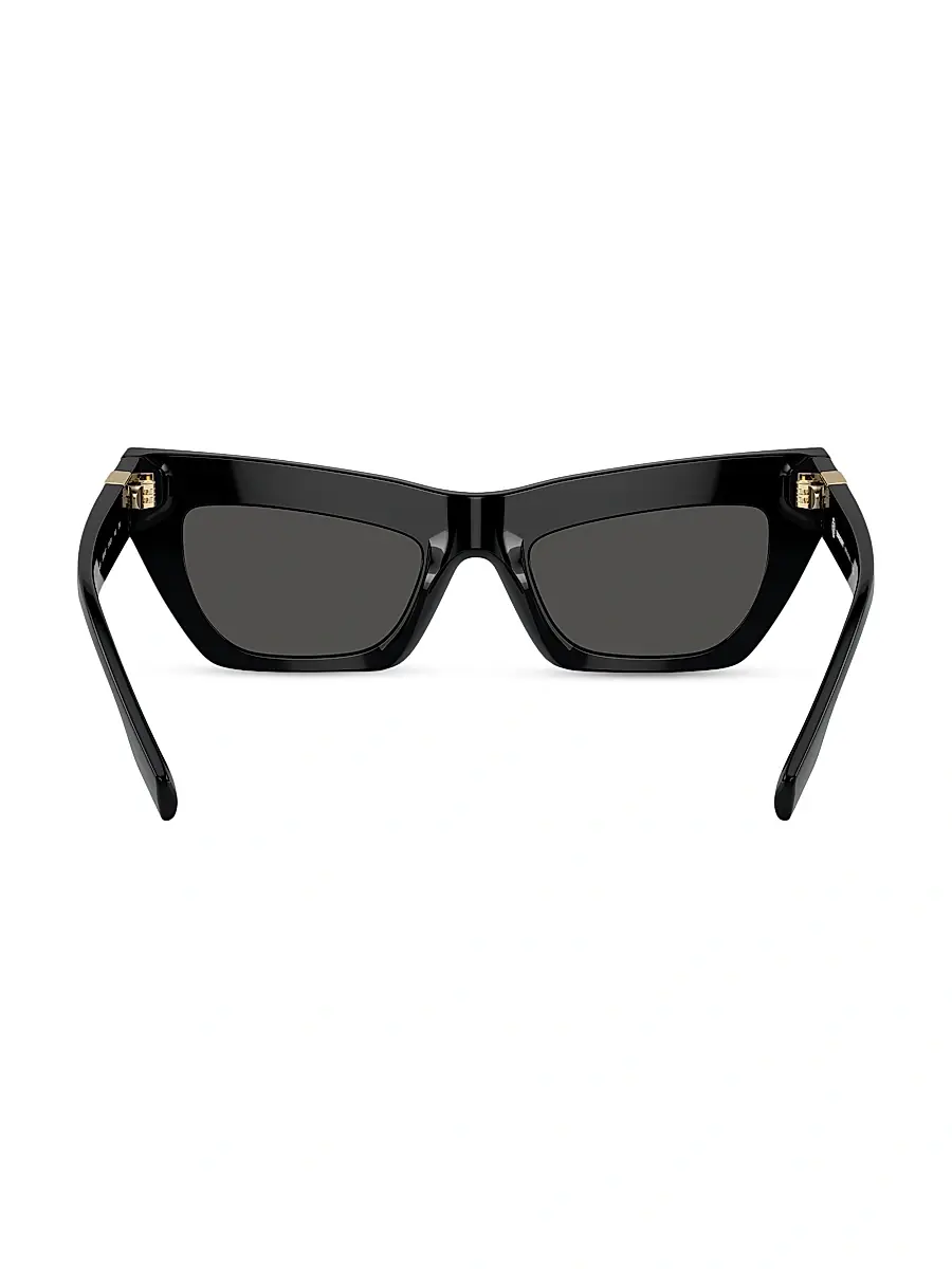 Burberry Women's 51MM Cat-Eye Sunglasses - Black | Thumbnail 5 Burberry Women's 51MM Cat-Eye Sunglasses - Black | Thumbnail 5
