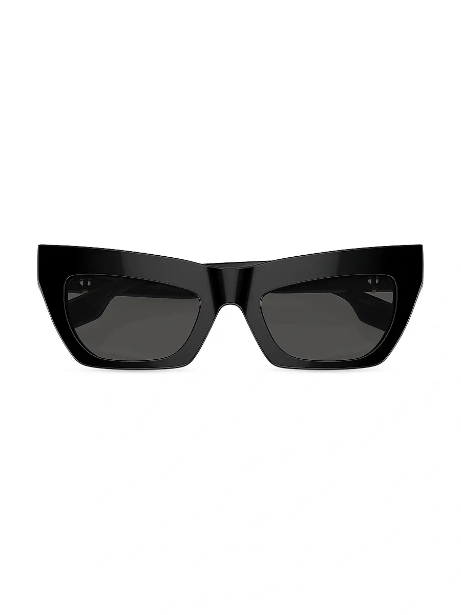 Burberry Women's 51MM Cat-Eye Sunglasses - Black | Thumbnail 6 Burberry Women's 51MM Cat-Eye Sunglasses - Black | Thumbnail 6