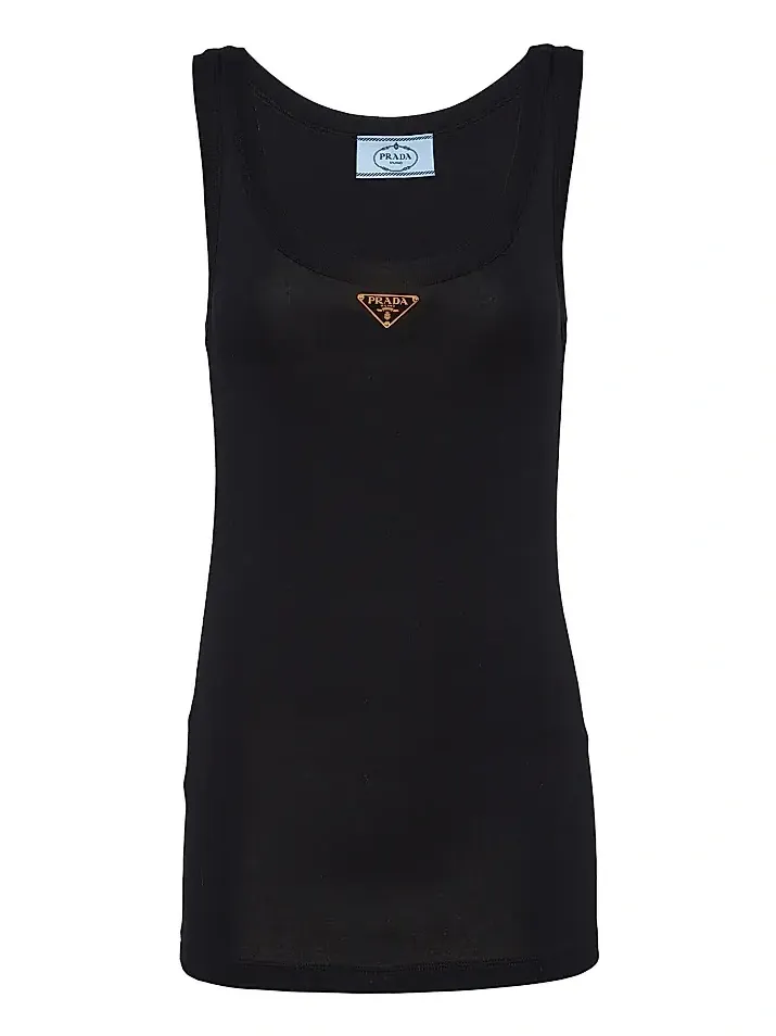 Women's Ribbed Knit Jersey Tank Top