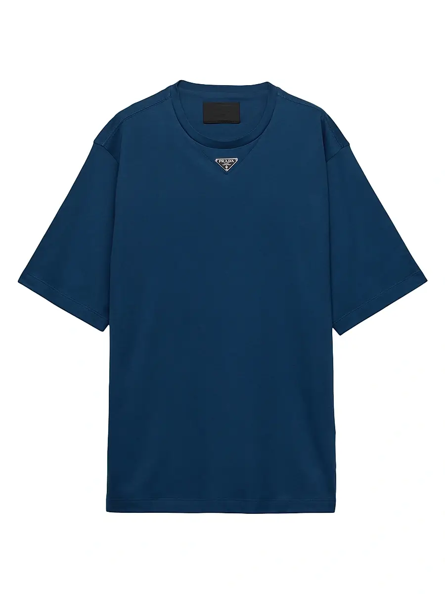 Prada Men's Cotton T-Shirt - White | Thumbnail 16