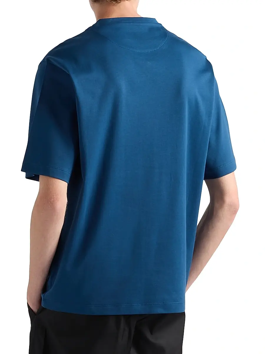Prada Men's Cotton T-Shirt - White | Thumbnail 19
