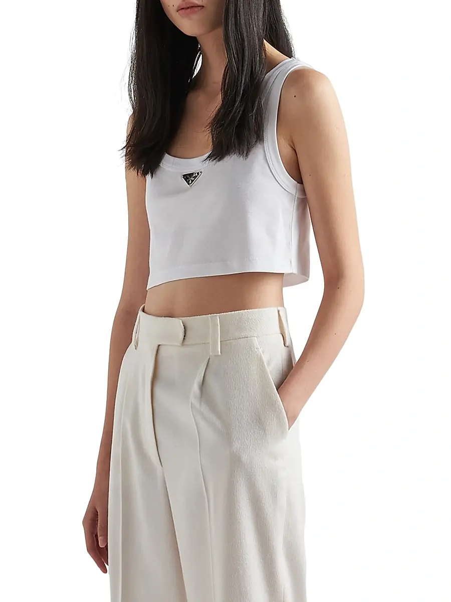 Prada Women's Jersey Top | Thumbnail 2 Prada Women's Jersey Top | Thumbnail 2