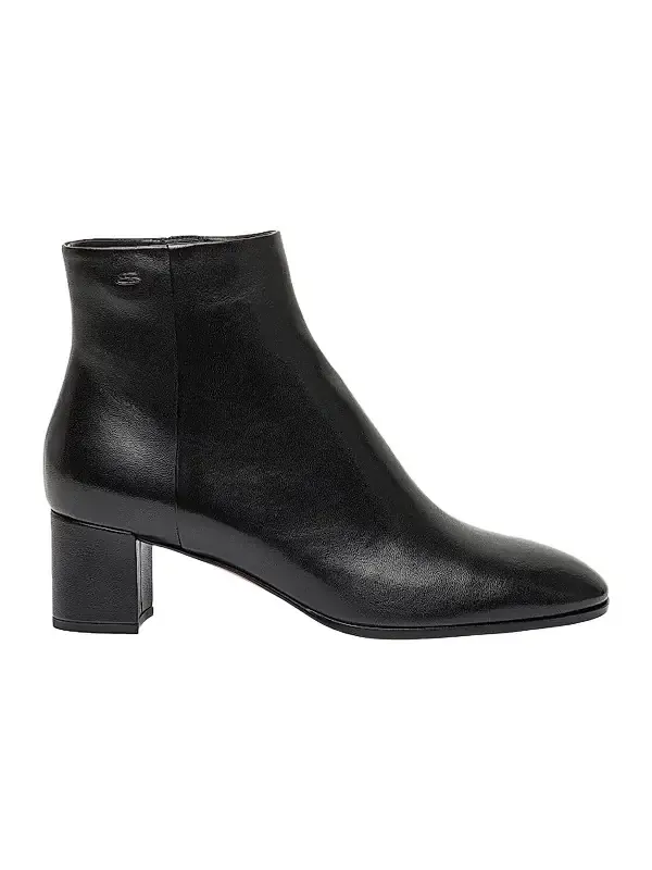 Women's 50MM Side-Zip Leather Booties