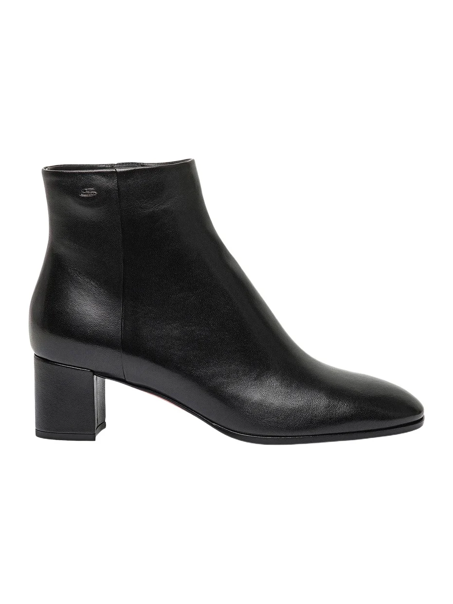 Women's 50MM Side-Zip Leather Booties