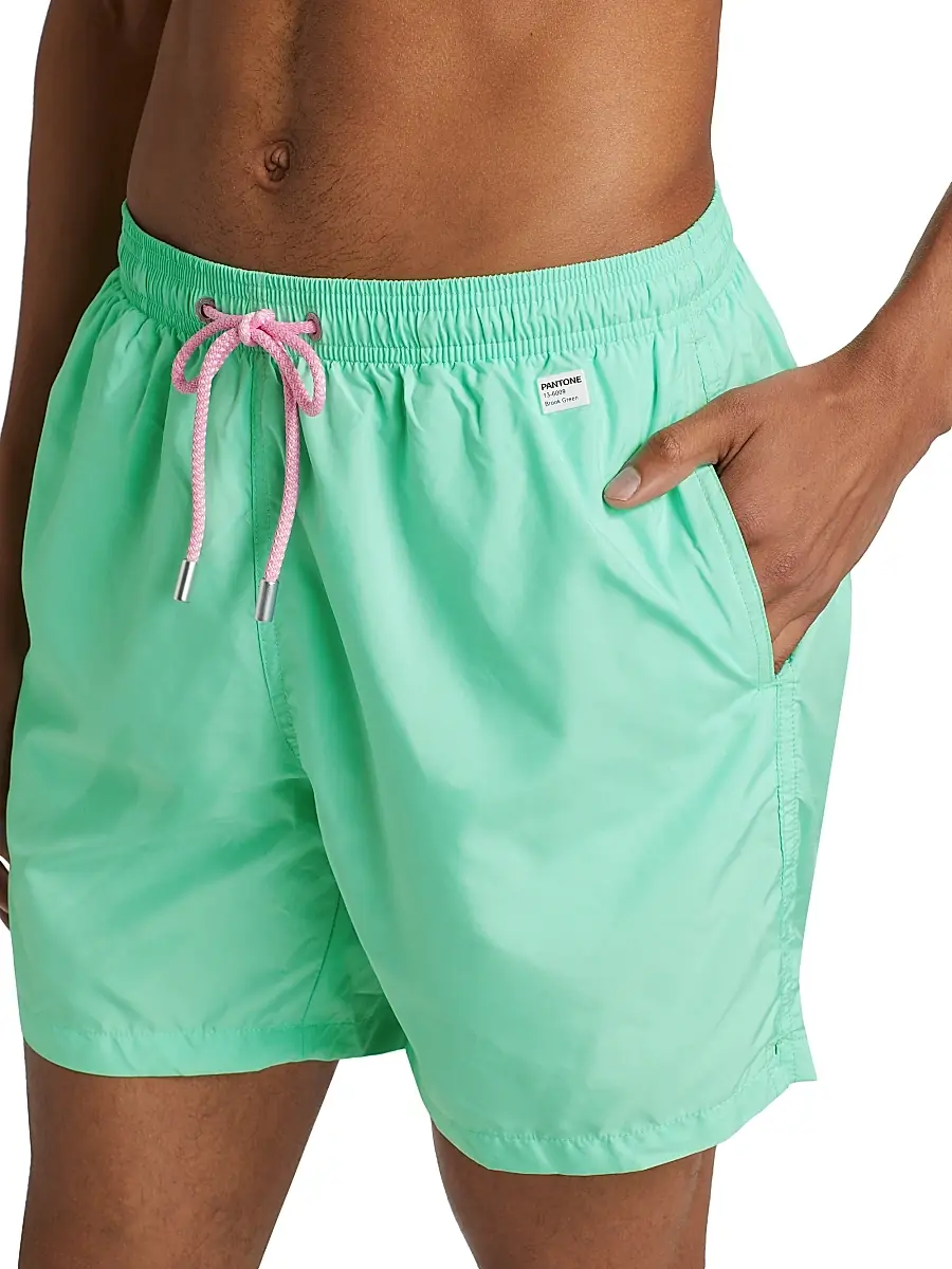 MC2 Saint Barth Men's x Pantone Swim Shorts - Mint | Thumbnail 5 MC2 Saint Barth Men's x Pantone Swim Shorts - Mint | Thumbnail 5