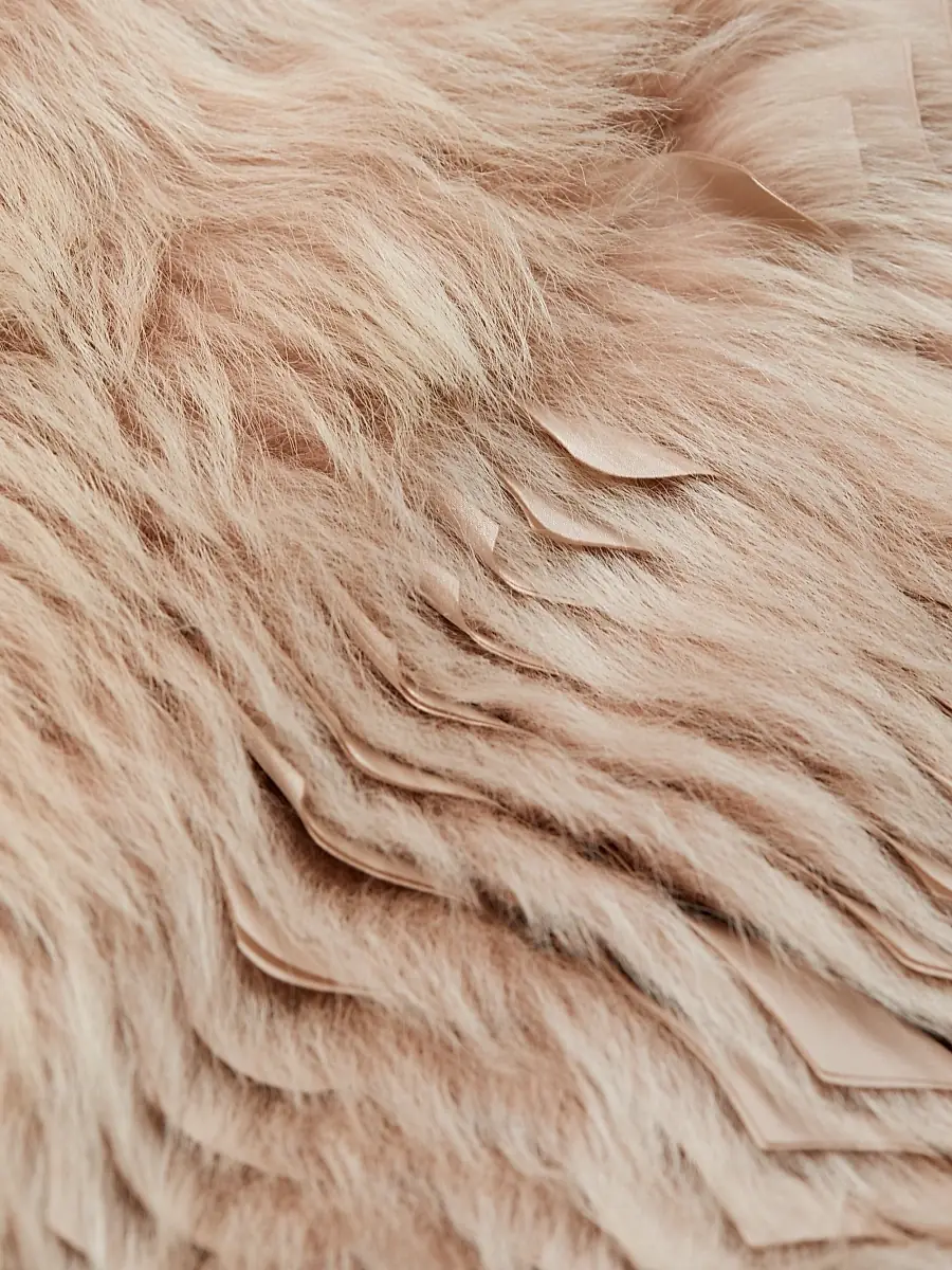 Giorgio Armani Women's Pleated & Dyed Shearling Vest | Thumbnail 7