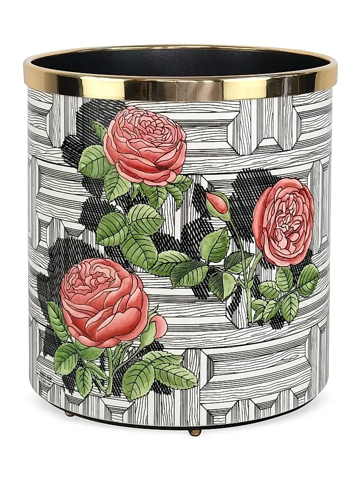 FORNASETTI Rose Musciarabia Waste Basket