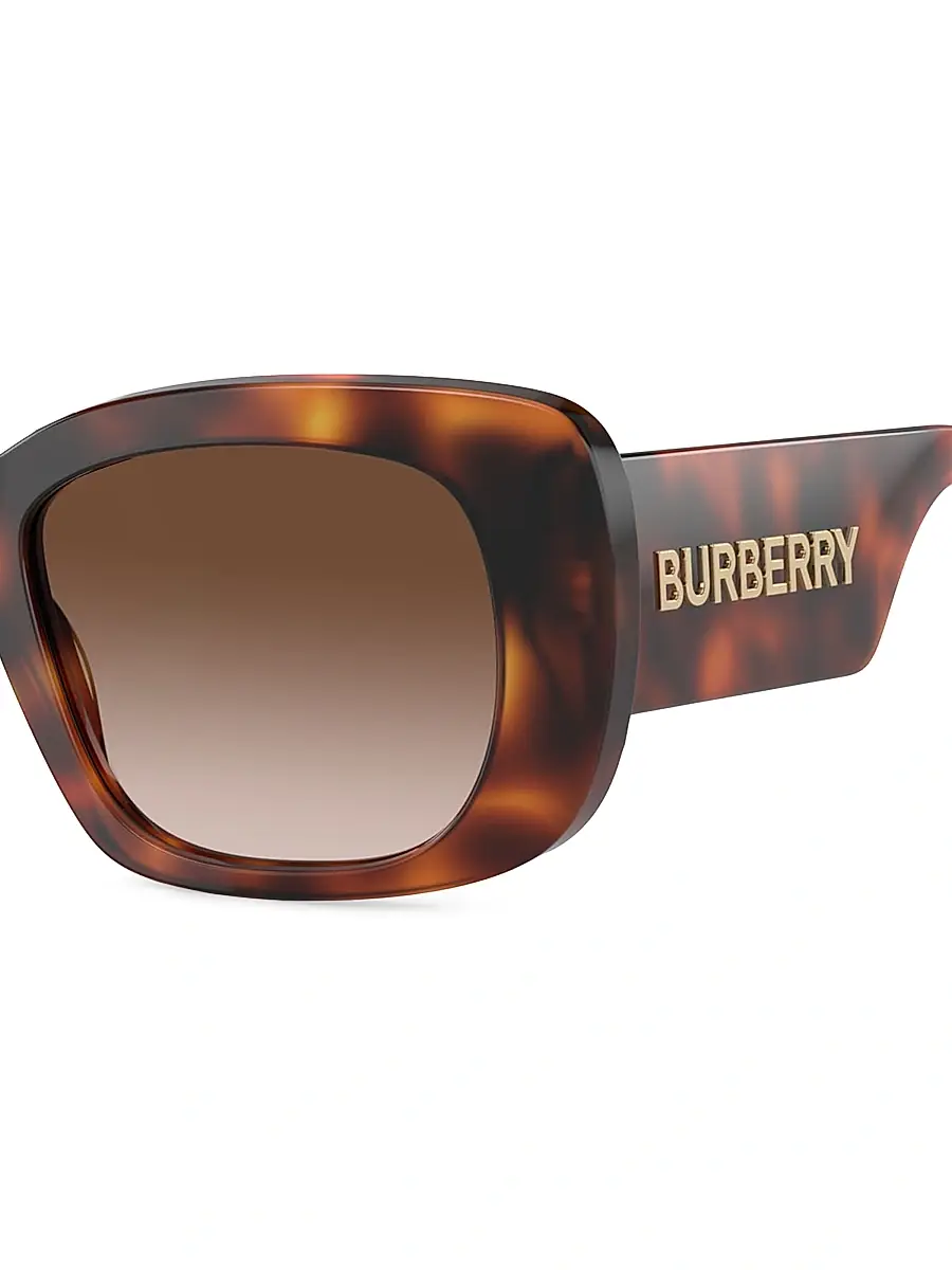 Burberry Women's 58MM Square Sunglasses - Light Havana | Thumbnail 3