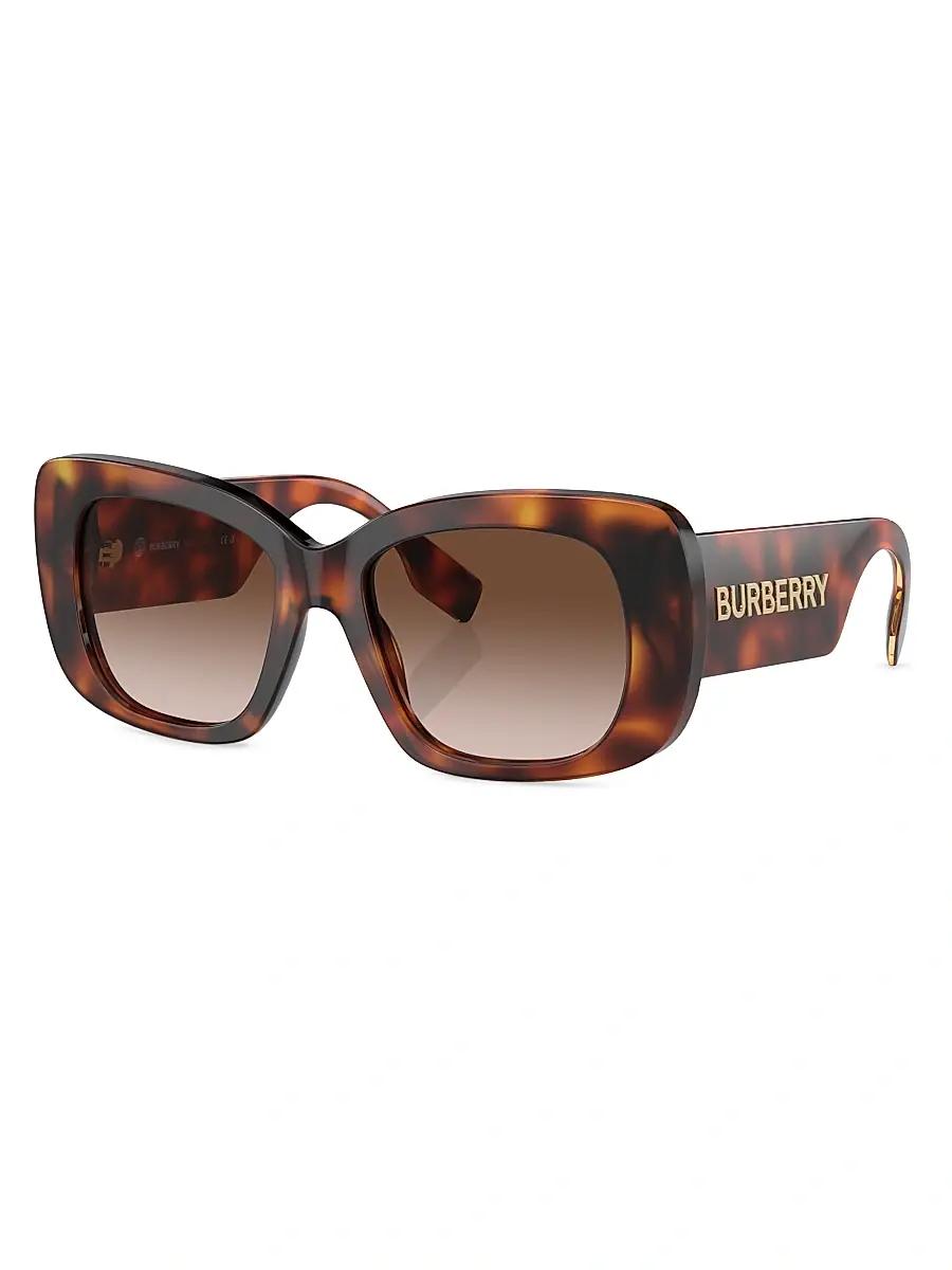 Women's 58MM Square Sunglasses - Light Havana Women's 58MM Square Sunglasses - Light Havana