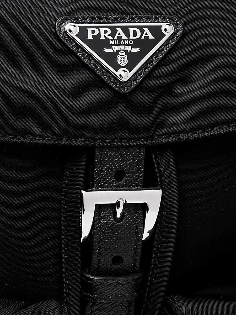 Prada Women's Small Re-Nylon Backpack - Beige | Thumbnail 17 Prada Women's Small Re-Nylon Backpack - Beige | Thumbnail 17