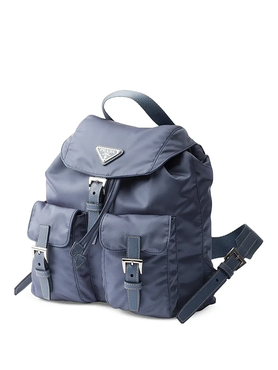 Prada Women's Small Re-Nylon Backpack - Beige | Thumbnail 7 Prada Women's Small Re-Nylon Backpack - Beige | Thumbnail 7