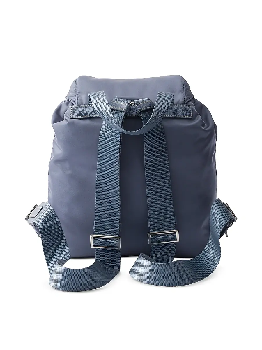 Prada Women's Small Re-Nylon Backpack - Beige | Thumbnail 8 Prada Women's Small Re-Nylon Backpack - Beige | Thumbnail 8