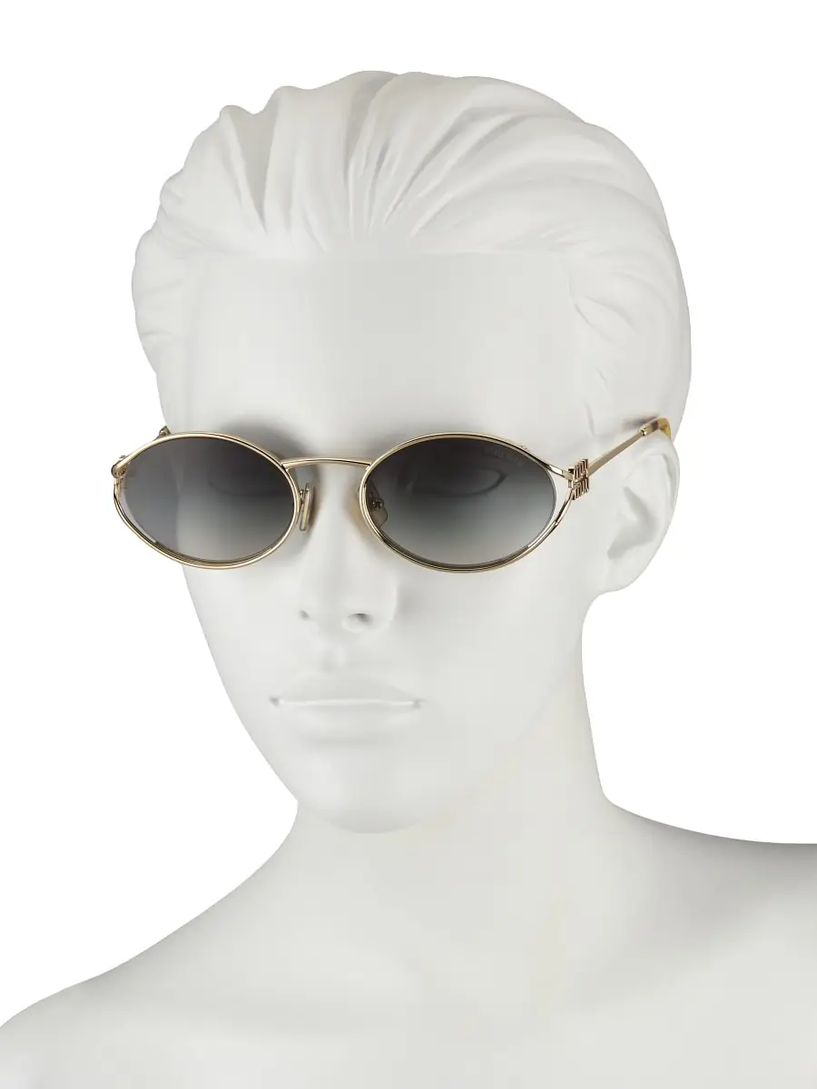 Miu Miu Women's 54MM Metal Round Sunglasses | Thumbnail 2