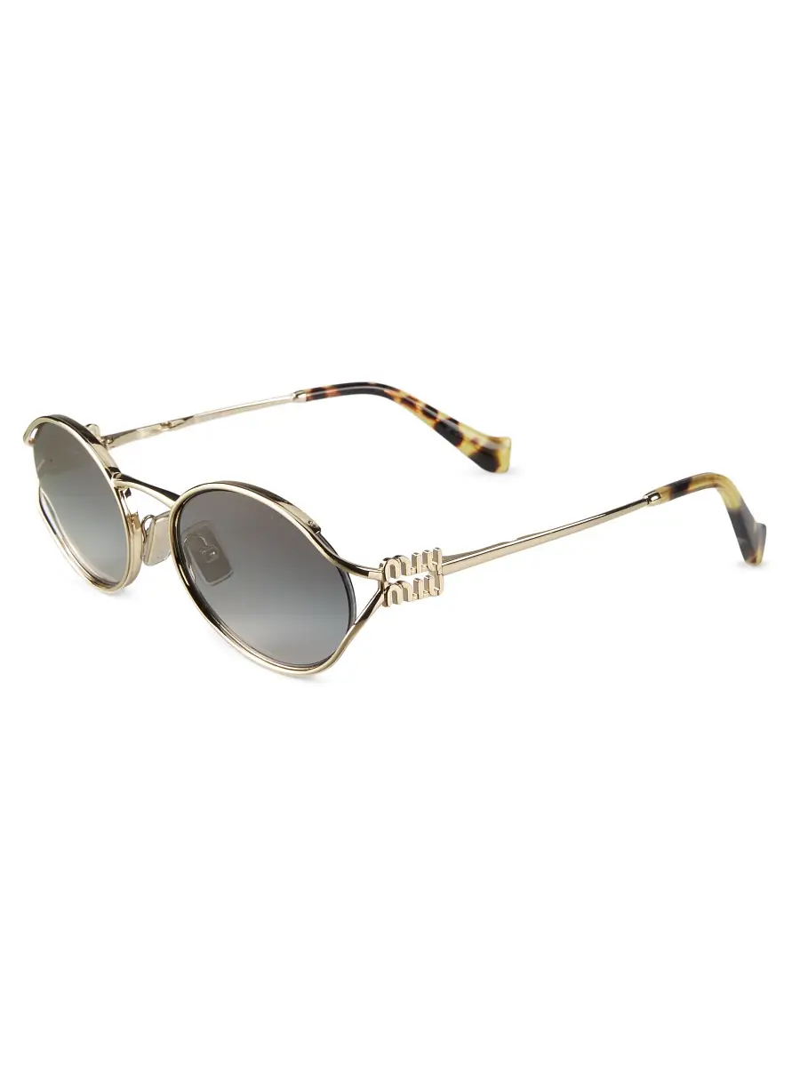Miu Miu Women's 54MM Metal Round Sunglasses | Thumbnail 3