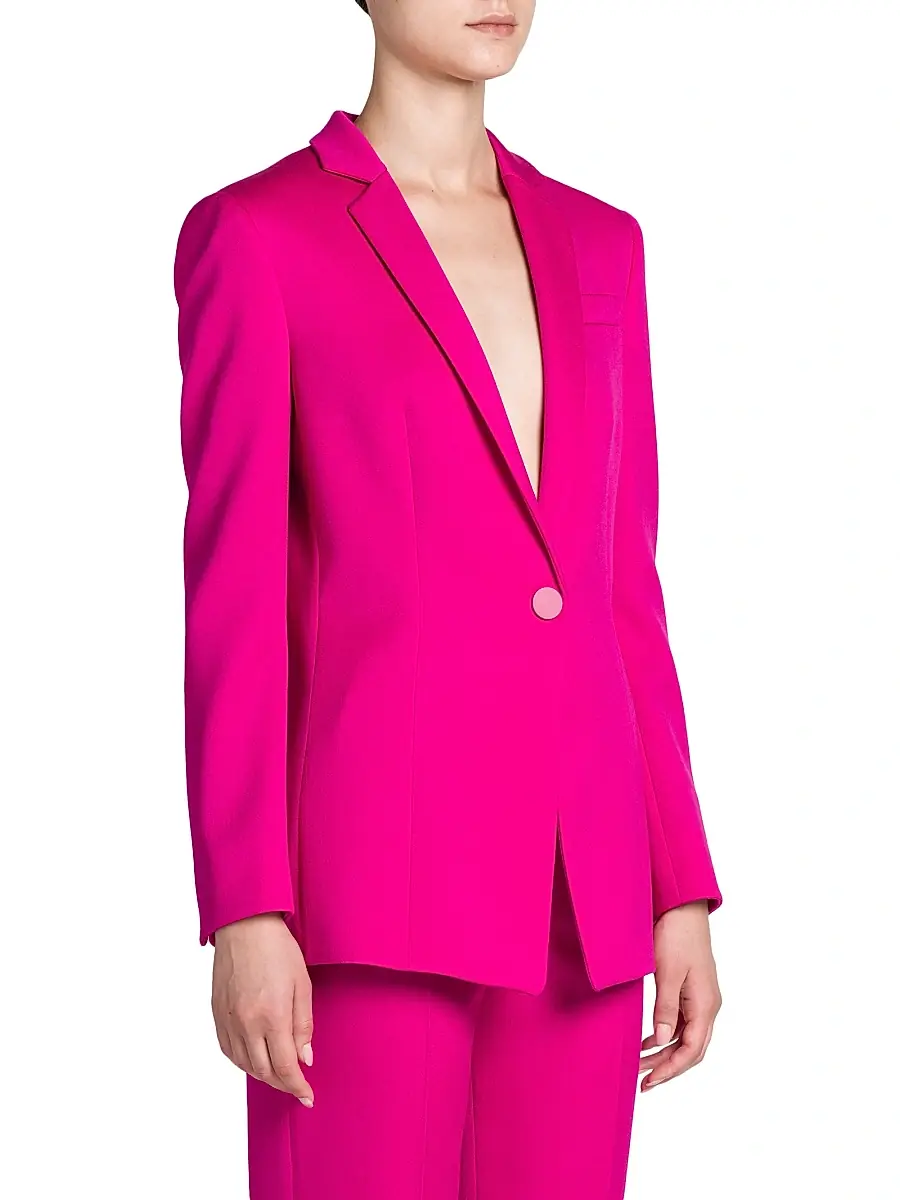 Giorgio Armani Women's Wool Tuxedo Blazer | Thumbnail 4 Giorgio Armani Women's Wool Tuxedo Blazer | Thumbnail 4
