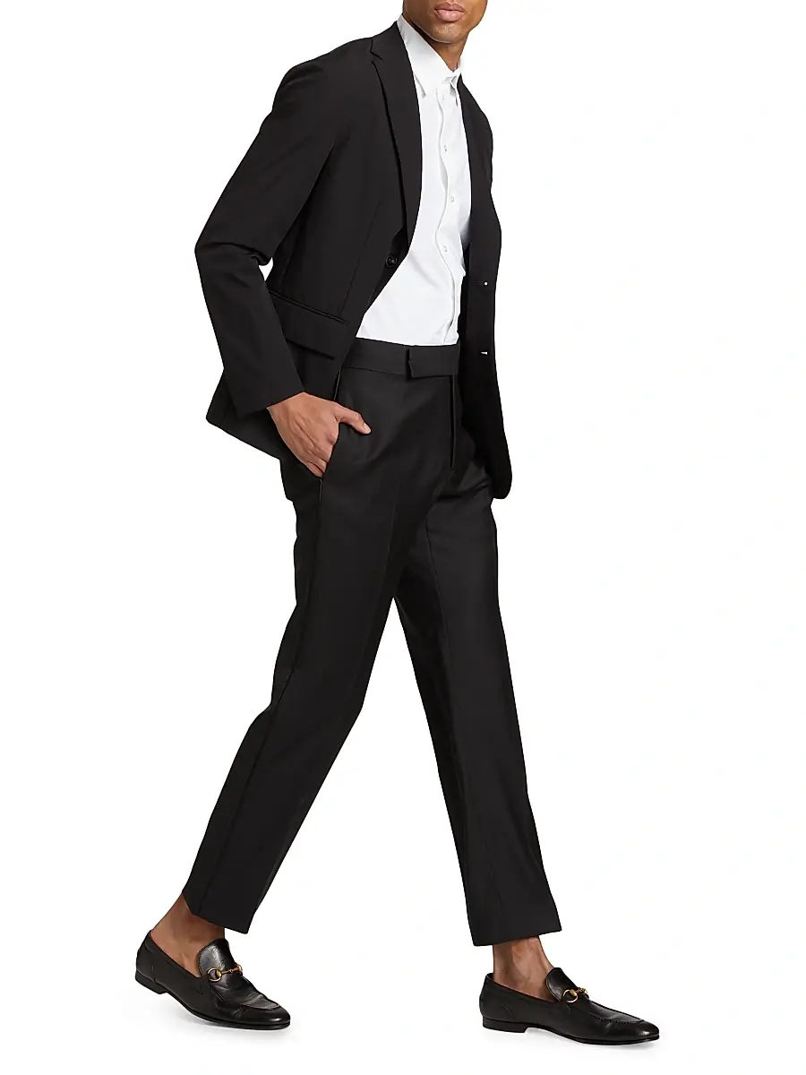 Emporio Armani Men's Stretch Button-Front Shirt | Thumbnail 2 Emporio Armani Men's Stretch Button-Front Shirt | Thumbnail 2