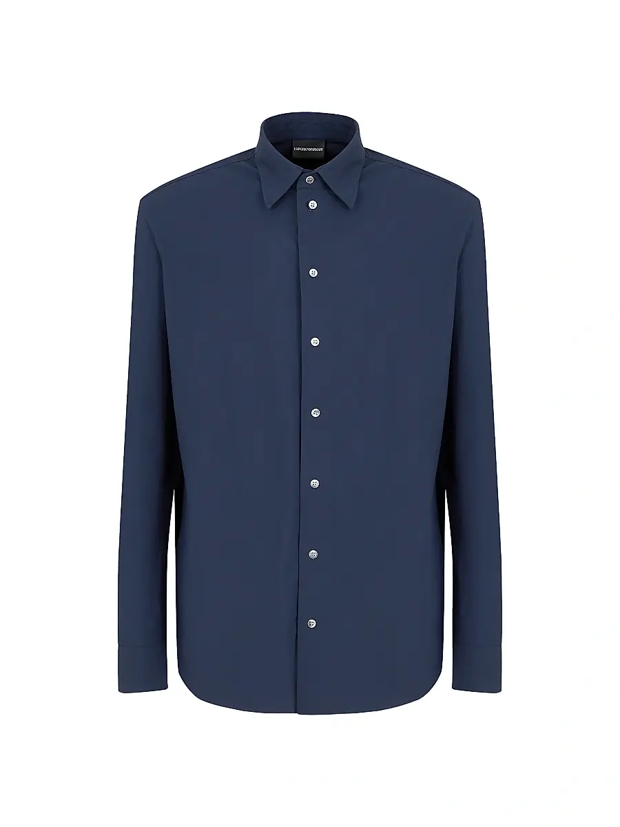 Emporio Armani Men's Stretch Button-Front Shirt