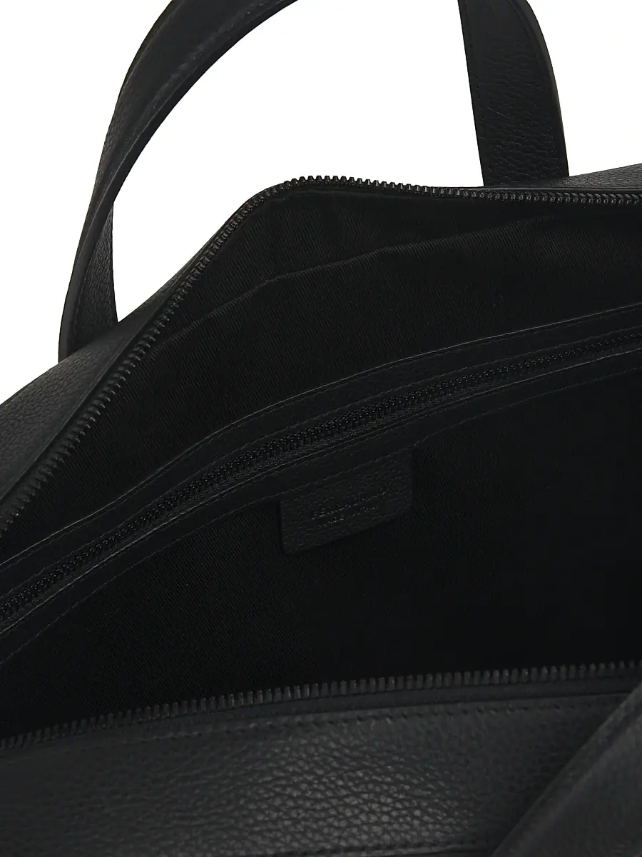 FERRAGAMO Men's Twins Leather Shoulder Bag - Nero | Thumbnail 5 FERRAGAMO Men's Twins Leather Shoulder Bag - Nero | Thumbnail 5