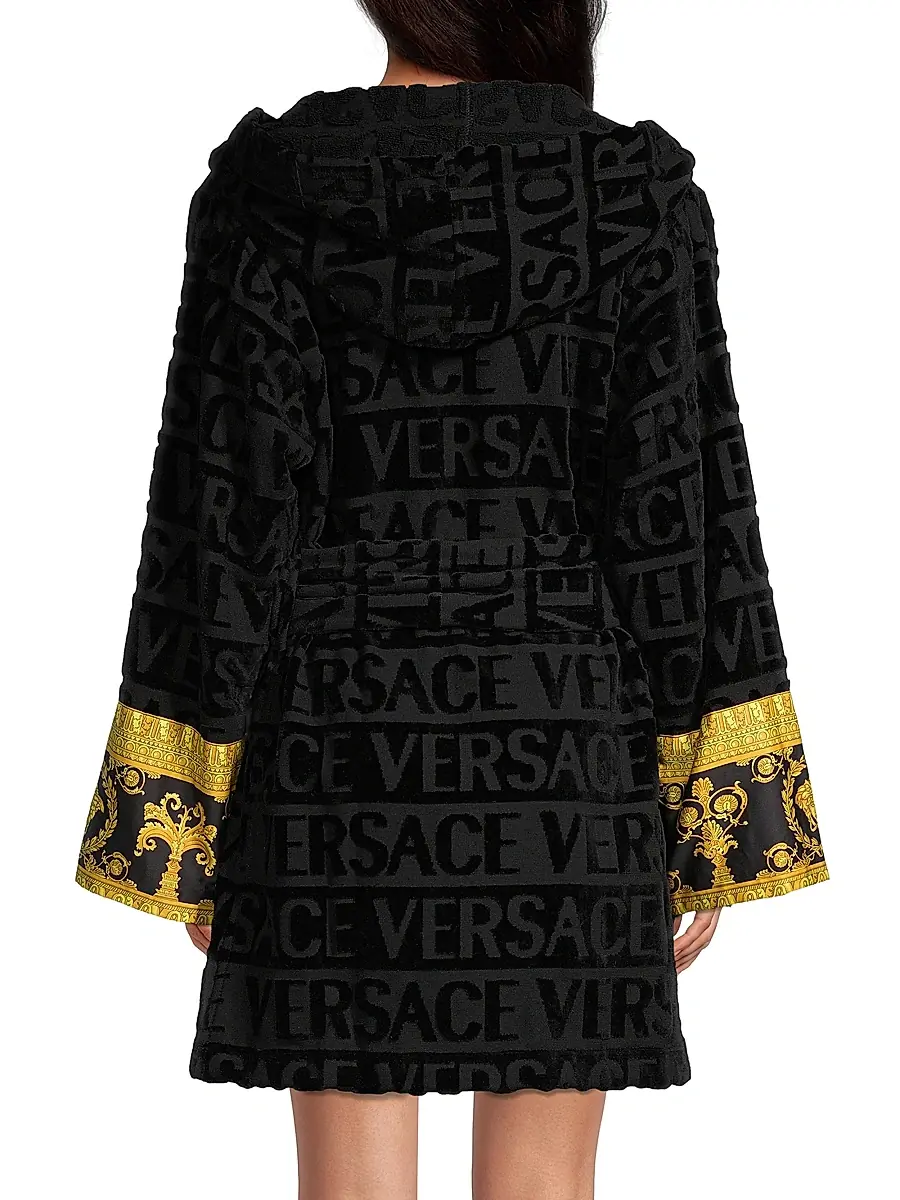 Versace Women's Monogram Bathrobe | Thumbnail 5 Versace Women's Monogram Bathrobe | Thumbnail 5