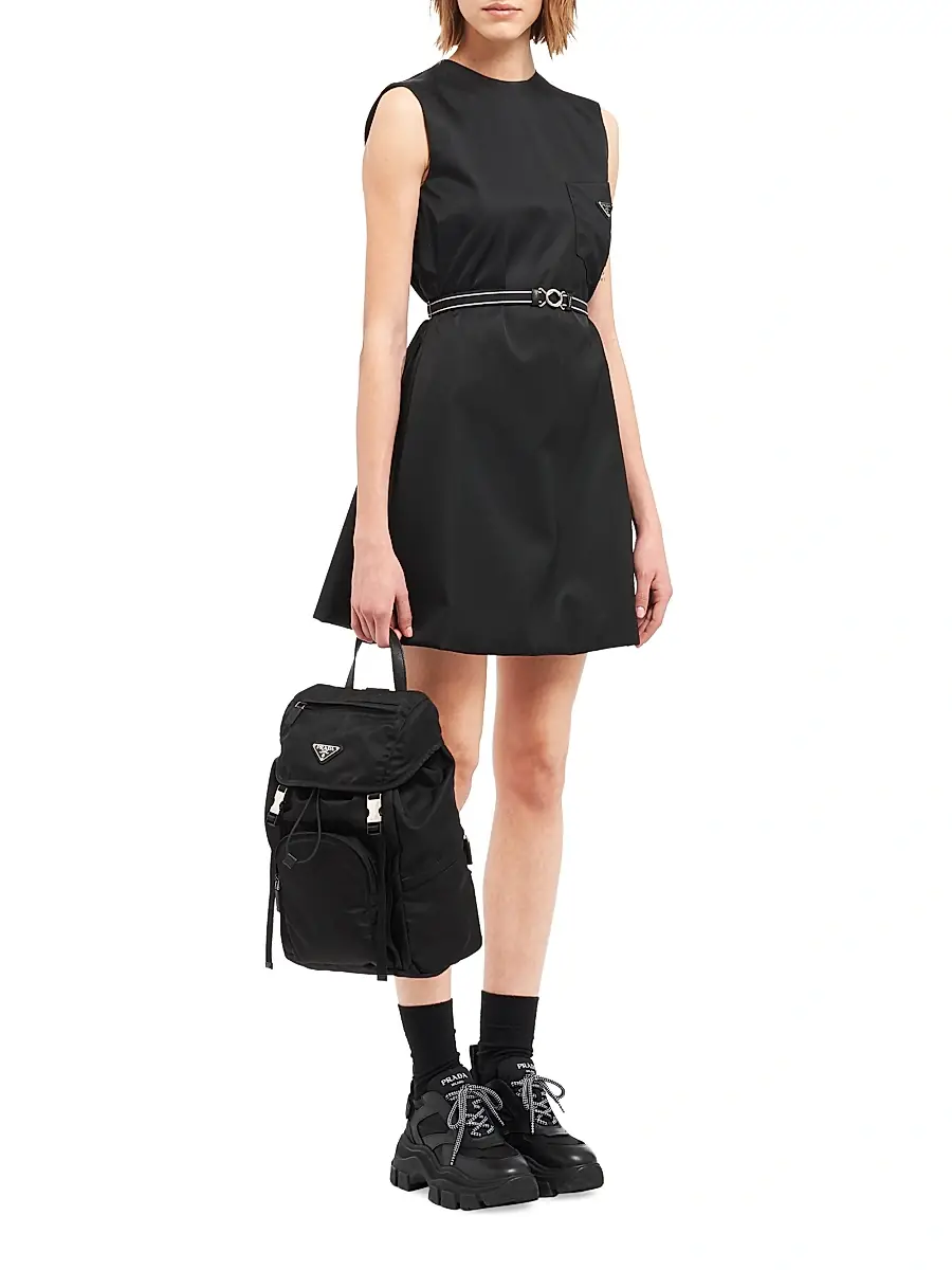 Prada Women's Re-Nylon Backpack - Black | Thumbnail 7 Prada Women's Re-Nylon Backpack - Black | Thumbnail 7