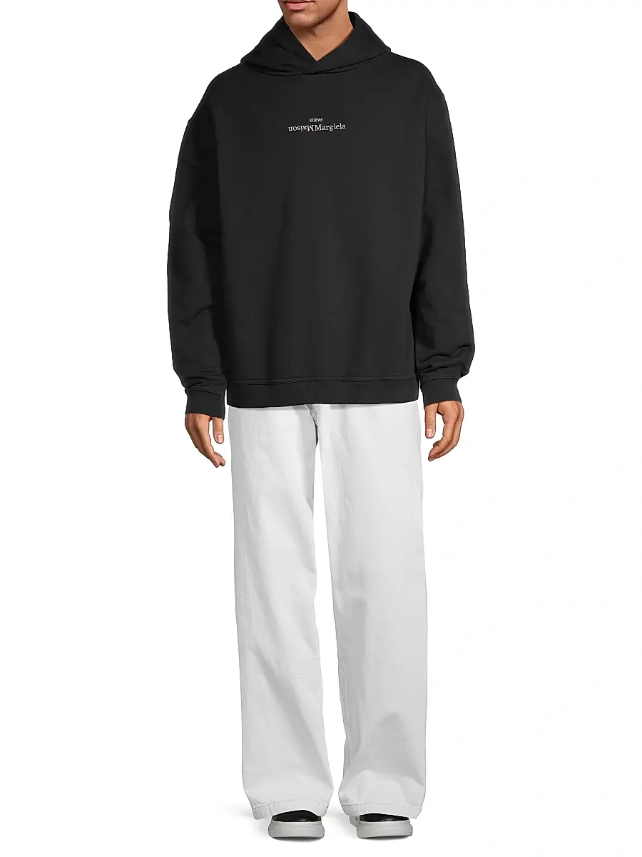 Maison Margiela Men's Reversed Logo Hoodie | Thumbnail 2