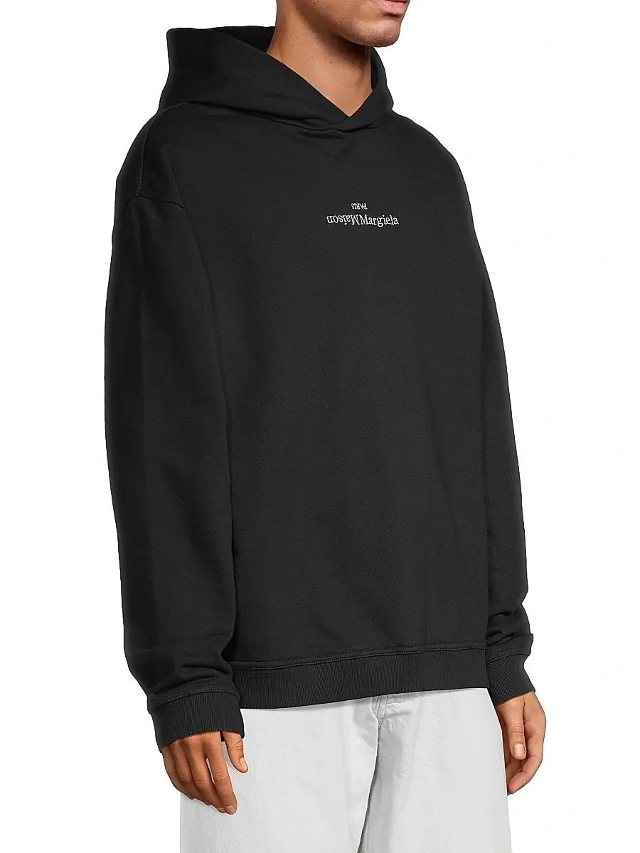 Maison Margiela Men's Reversed Logo Hoodie | Thumbnail 4