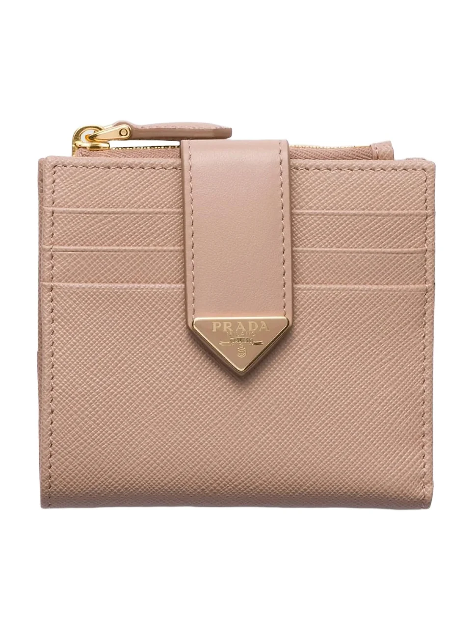 Women's Small Saffiano and Smooth Leather Wallet Women's Small Saffiano and Smooth Leather Wallet