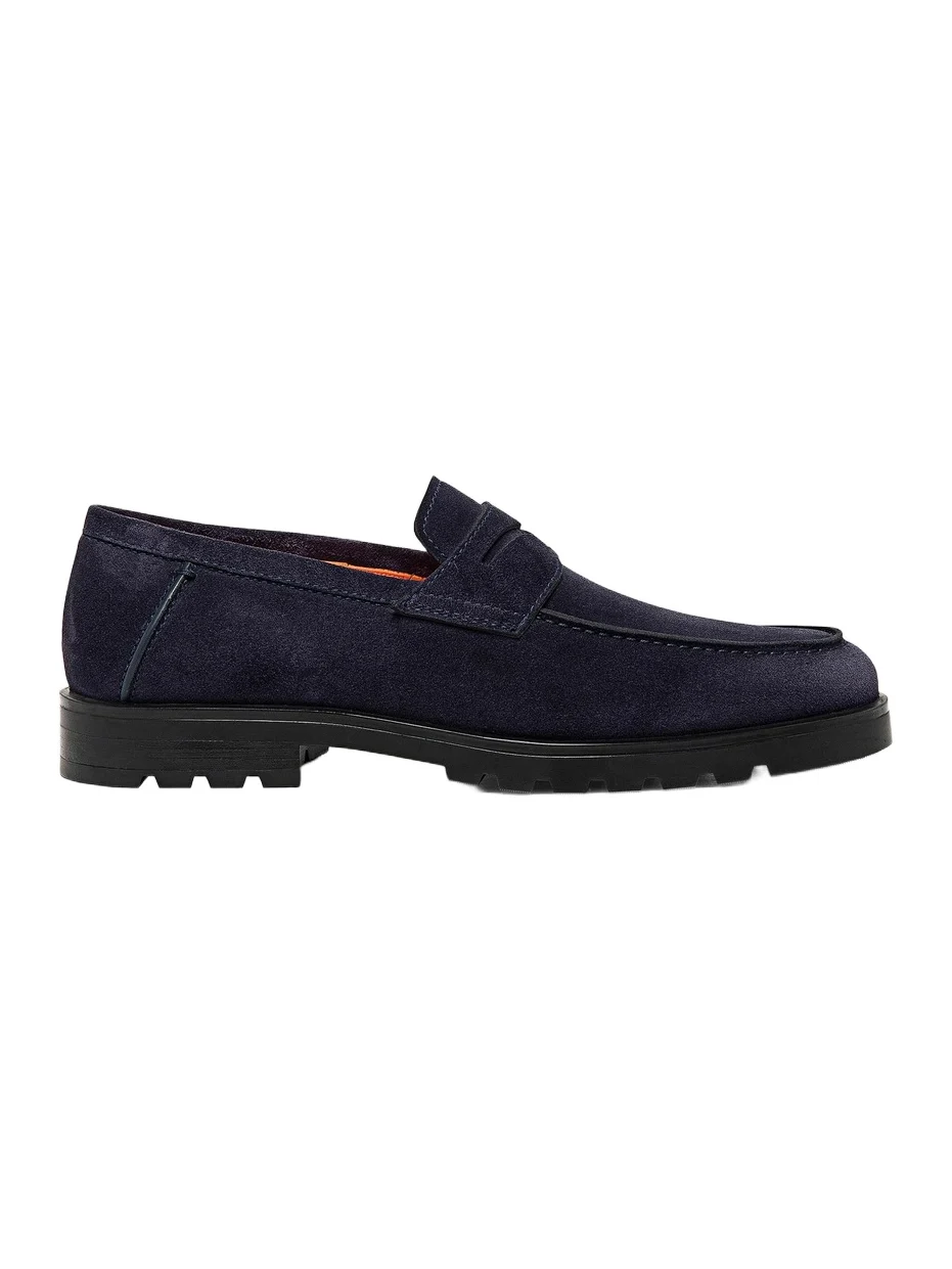 Men's Burnished Suede Loafers