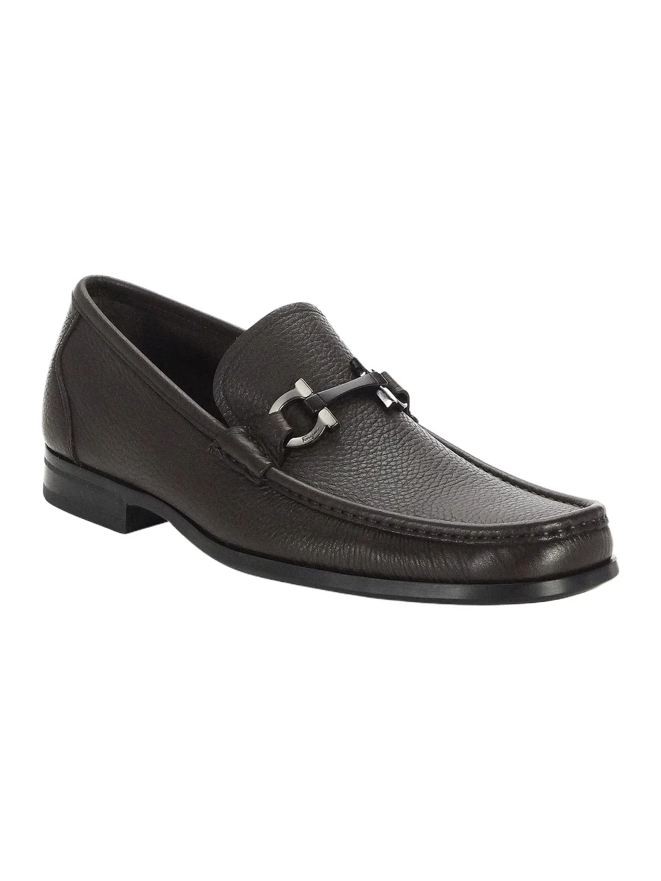 Men's Grandioso Gancini Bit Leather Loafers Men's Grandioso Gancini Bit Leather Loafers