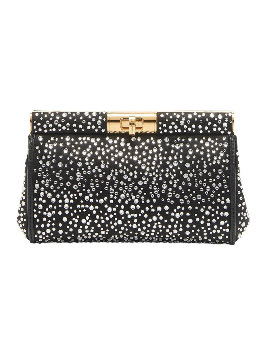 Dolce & Gabbana Women's Small Marlene Crystal-Embellished Shoulder Bag