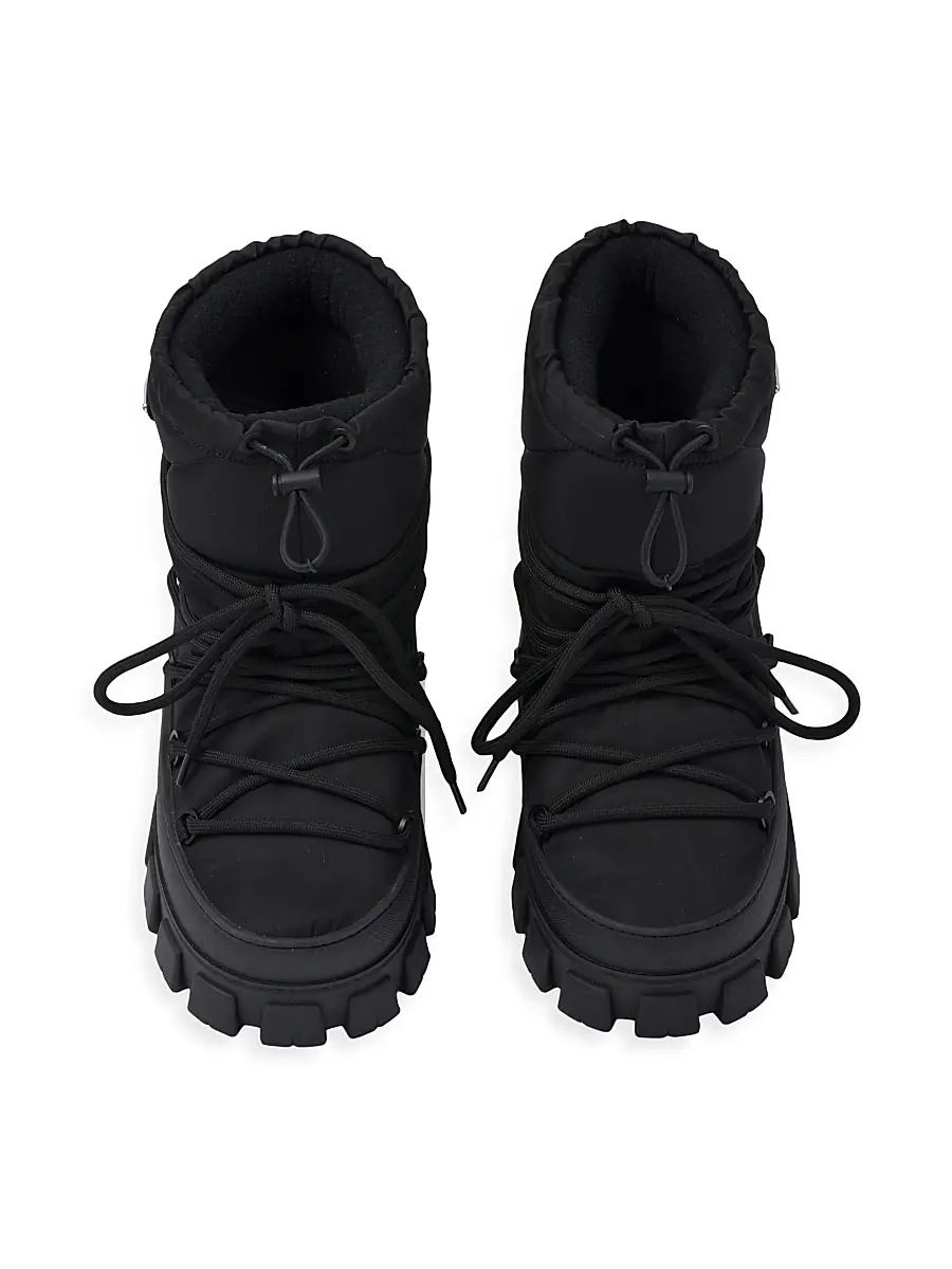 Prada Women's Re-Nylon Gabardine Apres-Ski Boots - Black | Thumbnail 2 Prada Women's Re-Nylon Gabardine Apres-Ski Boots - Black | Thumbnail 2