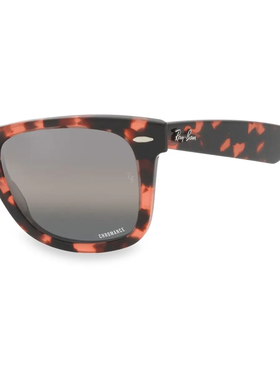 Ray-Ban Women's Wayfarer Tortoiseshell Chromance Sunglasses - Havana | Thumbnail 2 Ray-Ban Women's Wayfarer Tortoiseshell Chromance Sunglasses - Havana | Thumbnail 2