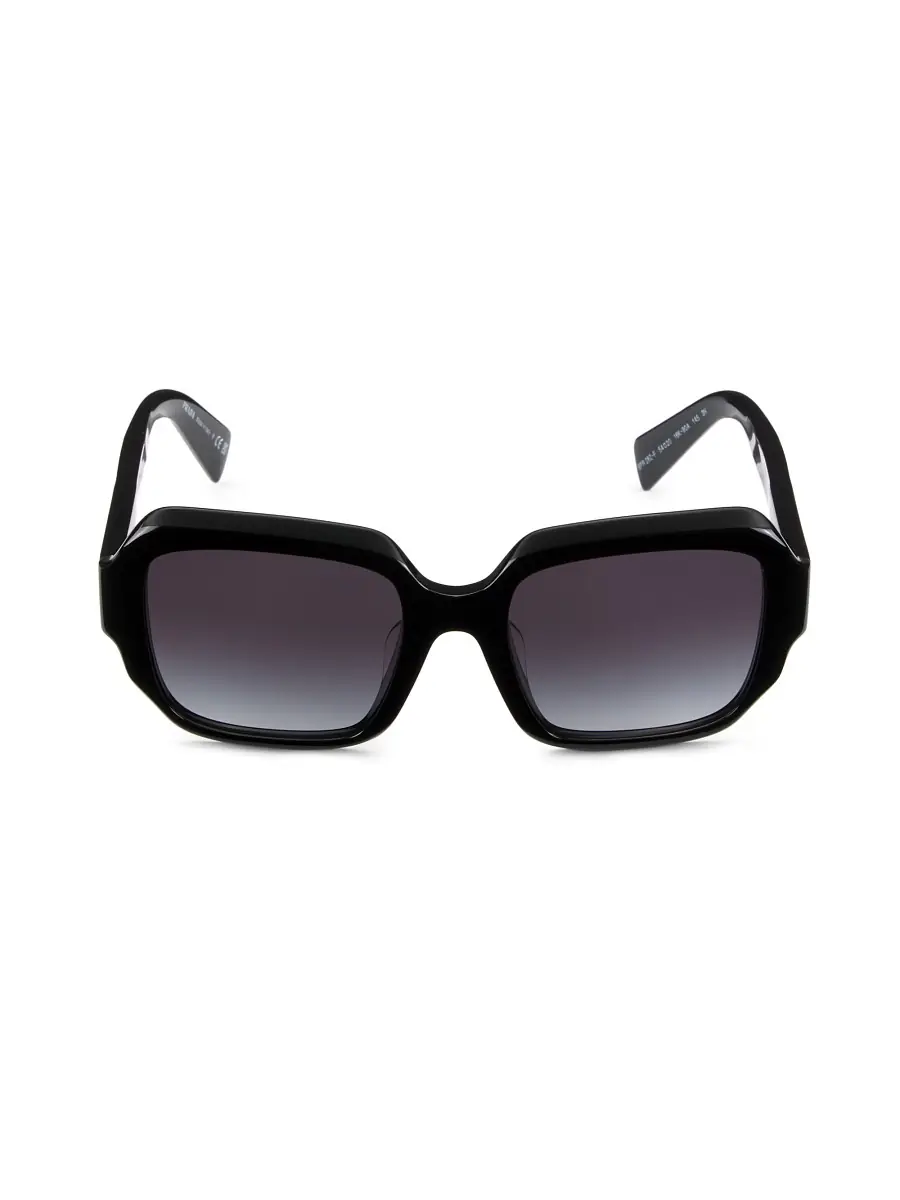 Prada Women's 54MM Square Sunglasses - Black Grey Gradient | Thumbnail 3 Prada Women's 54MM Square Sunglasses - Black Grey Gradient | Thumbnail 3
