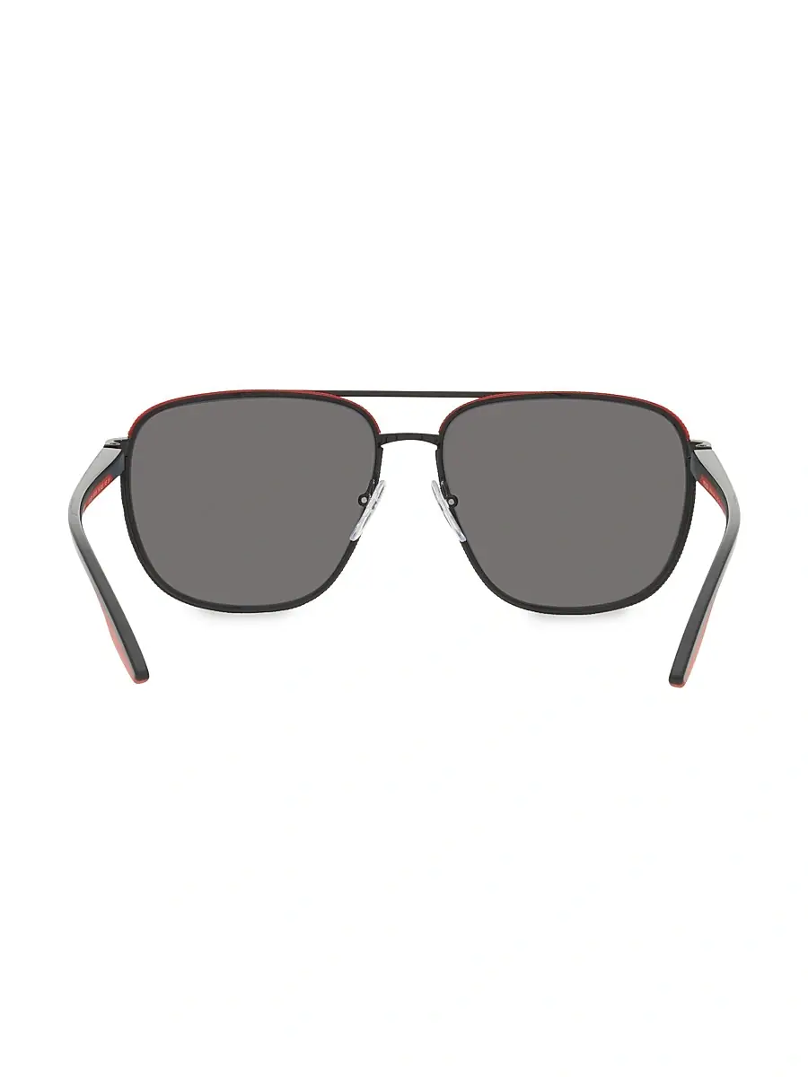 Prada Linea Rossa Men's 62MM Metal Pilot Sunglasses | Thumbnail 5 Prada Linea Rossa Men's 62MM Metal Pilot Sunglasses | Thumbnail 5